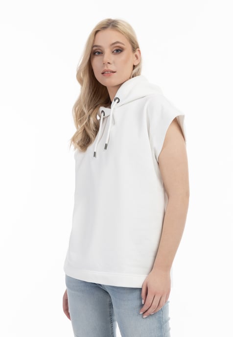 Dreimaster Oversized sweatshirt Dames wolwit - Image 3