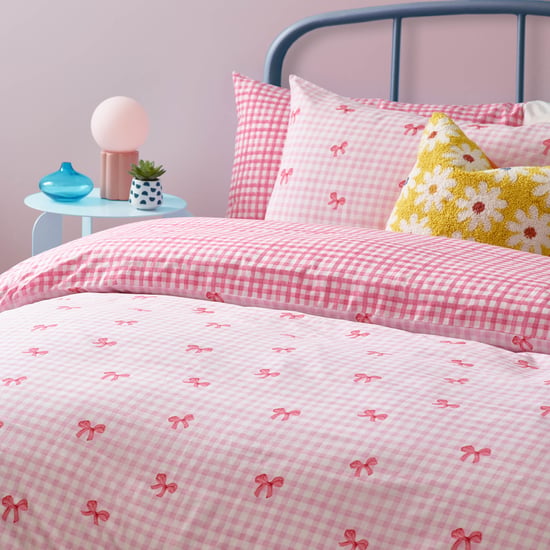 Heya Home Gingham Bows Printed Duvet Cover Set - Image 2
