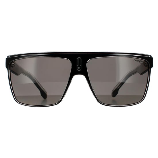Carrera Shield Unisex Black Crystal Grey Polarized Sunglasses - Image 1