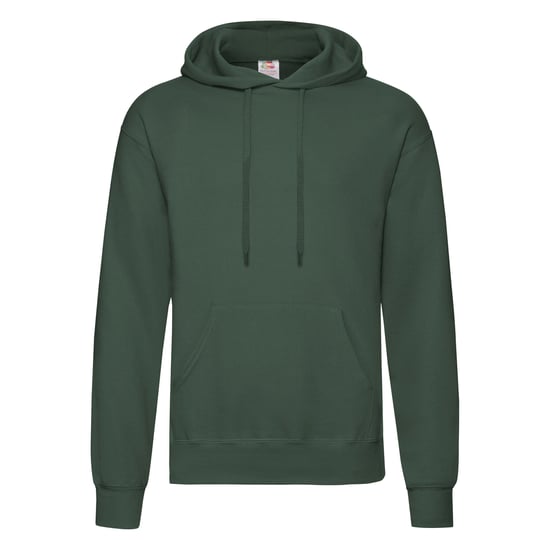 Fruit Of The Loom Mens Hooded Sweatshirt / Hoodie (Bottle Green) - Image 1