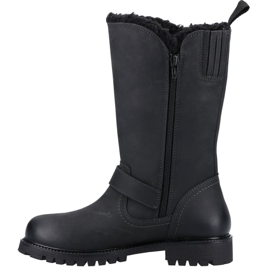 Hush Puppies Winnie Leren Vrouwen Laarzen Zwart - Image 4