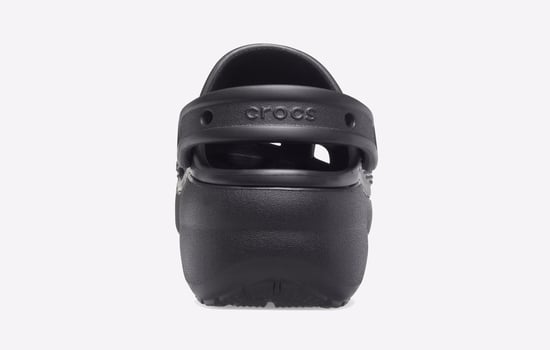 Crocs Kvinnors Classic Plattform Clog Svart - Image 3
