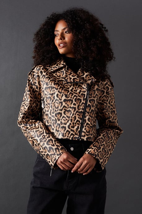 Animal Oversized Biker Jacket