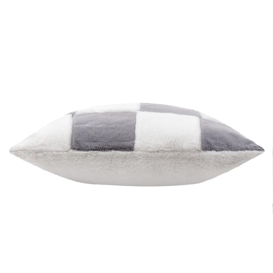 Heya Home Cozee Check Faux Fur Cushion Cover