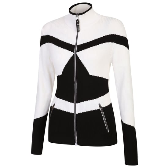 Dare 2B Womens/Ladies Rocker Zip Sweater Top (Black/White)