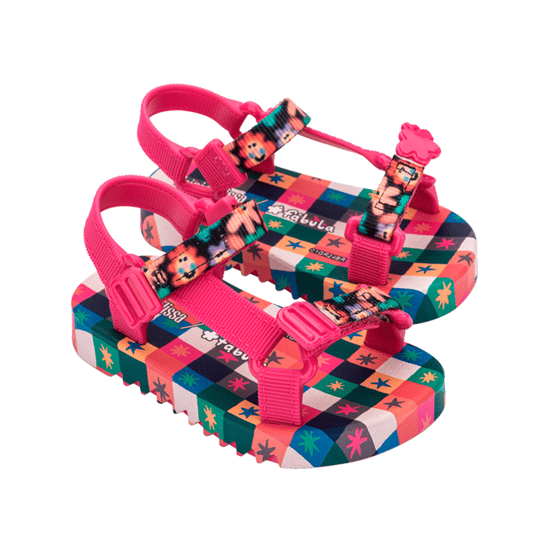 Playtime x Fabula Pink/Green Sandals - Image 4