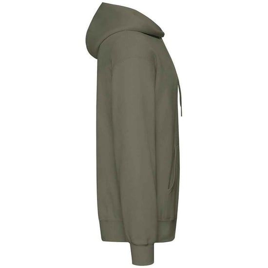 Fruit of the Loom Adults Unisex Classic Hooded Sweatshirt (Classic Olive) - Image 3