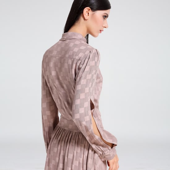 Fit and Flare Blouse Dress