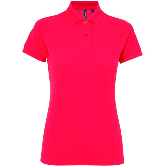 Asquith & Fox Womens/Ladies Short Sleeve Performance Blend Polo Shirt (Hot Pink) - Image 1