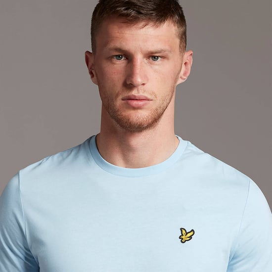 Lyle & Scott Tee SS Plain T-Shirt Blue - Image 4
