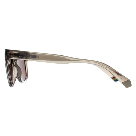 Polaroid Rectangle Unisex Beige Grey Gold Mirror Polarized PLD 6206/S