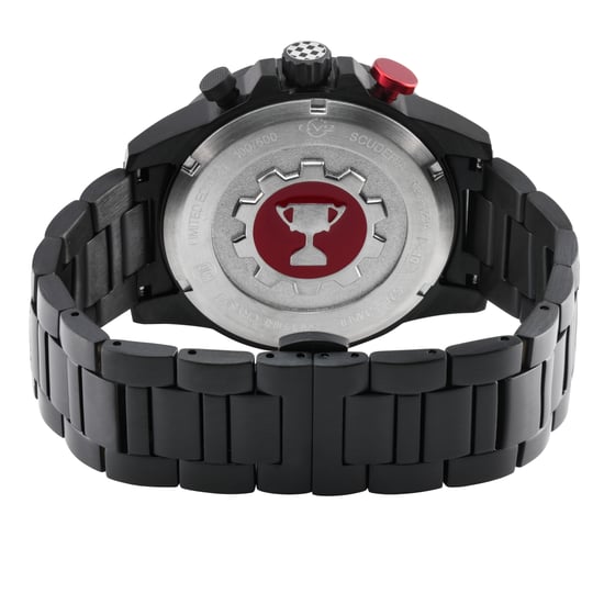 GV2 Men's Scuderia Swiss Quartz Multifunction Chronograph Black Dial Date Watch