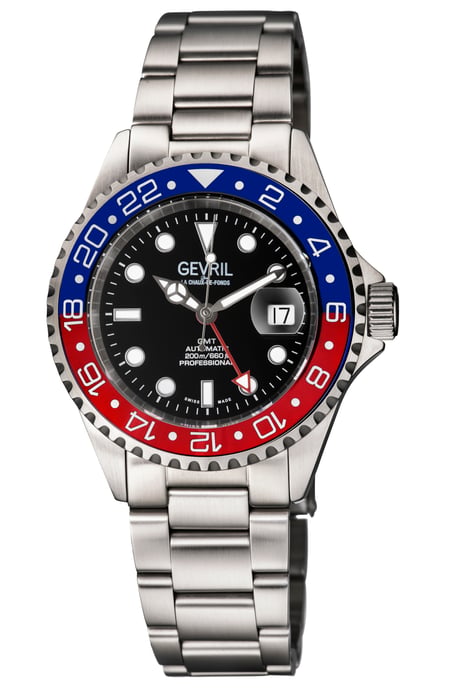 Gevril 4952A Men's Wall Street Swiss Automatic 3 Hands, SW200 Movement Swiss Automatic Watch