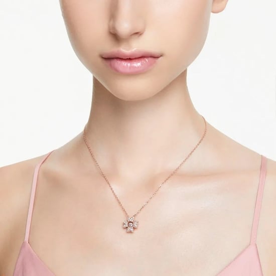 Swarovski 'Idyllia' Dames Gouden Geplateerde Metalen Ketting - Roze 5674211 - Image 5