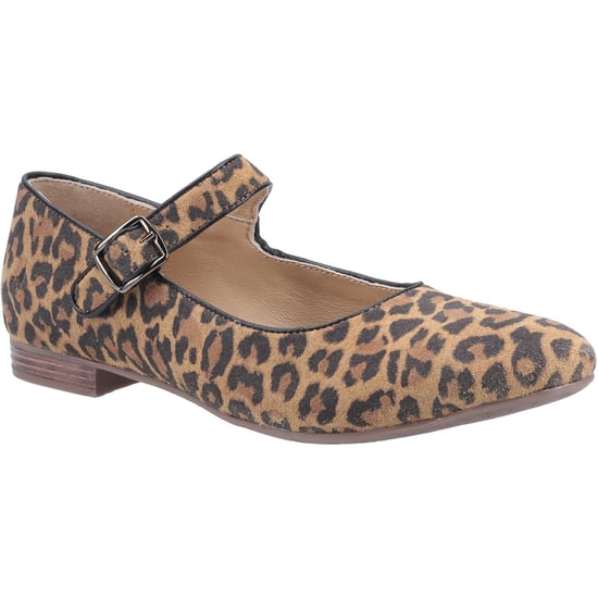 Hush Puppies Dames/dames Melissa Leopard Suede Mary Janes (Bruin/zwart) - Image 1