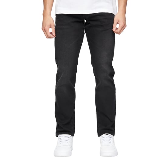 Crosshatch Mens Cadman Straight Jeans (Black Wash) - Image 1