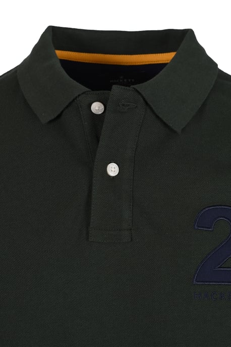 Hackett Heritage Number Polo Shirt Dark Green