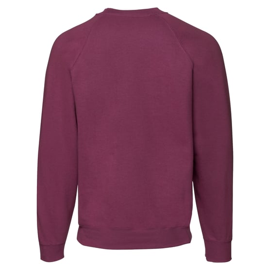 Fruit of the Loom Heren Klassiek Raglan Sweatshirt (Bourgondië) - Image 2