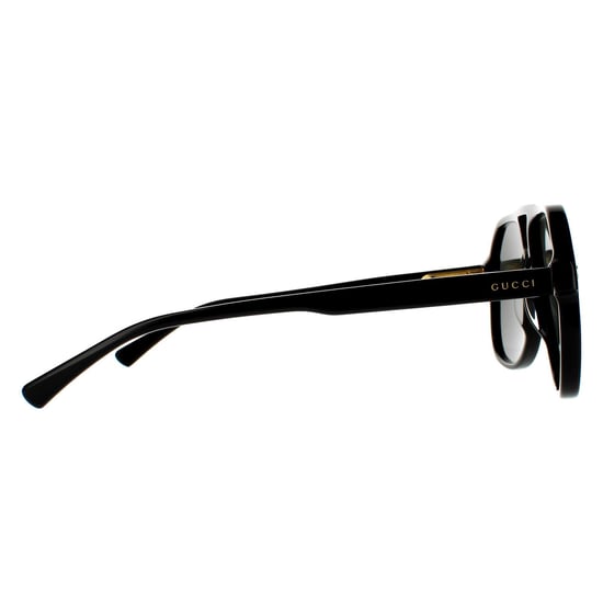 Gucci Aviator Mens Black Grey Sunglasses
