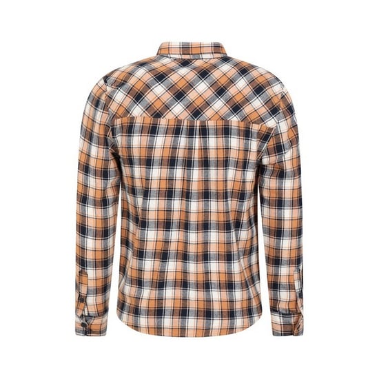 Mountain Warehouse Mens Trace Flannel Long-Sleeved Shirt (Mustard)
