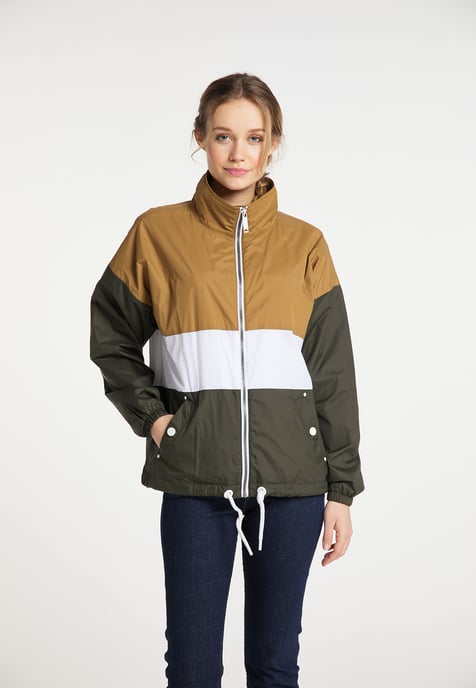 Dreimaster Windbreaker boundry Dames Donker zand olijf - Image 3