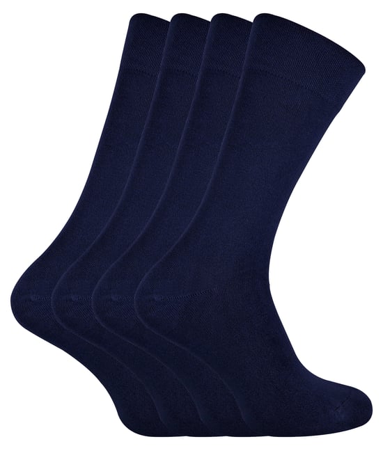 SOCK SNOB - 4 Pairs Bamboo Super Soft Suit Socks for Men & Women - Image 1