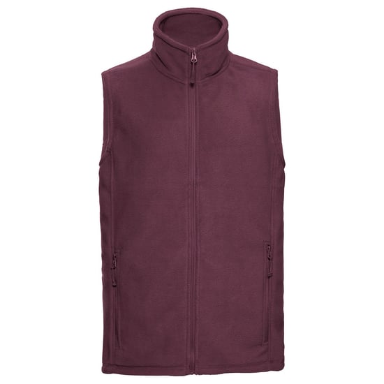 Russell Mens Outdoor Fleece Gilet (Burgundy)