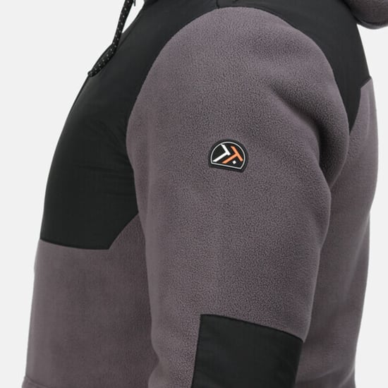 Regatta Mens Garrison Hooded Jacket (Iron/Black)