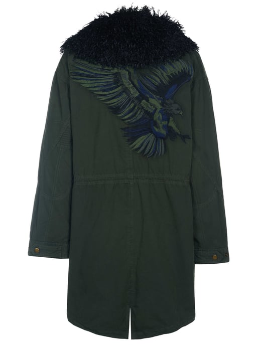 Zadig Voltaire Kidea Katoen Lave Eagle Jas Kaki - Image 4