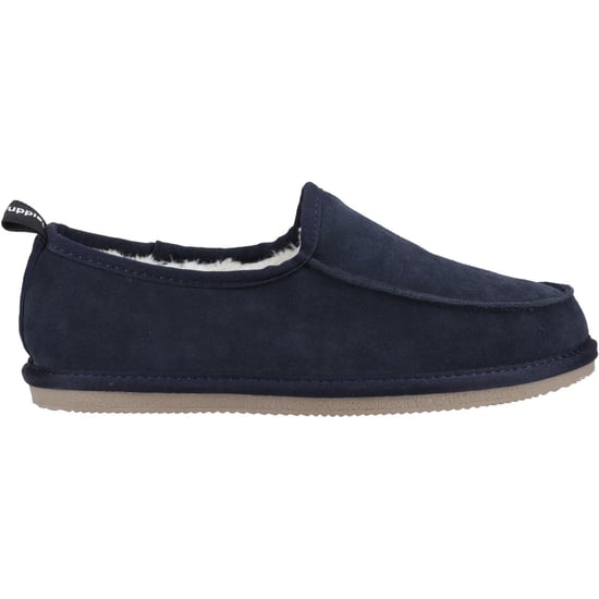 Hush Puppies Charles Suede Tofflor i marinblå för män - Image 5