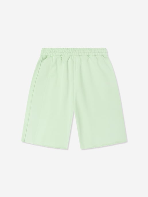 MM6 Maison Margiela Kids Logo Shorts in Green