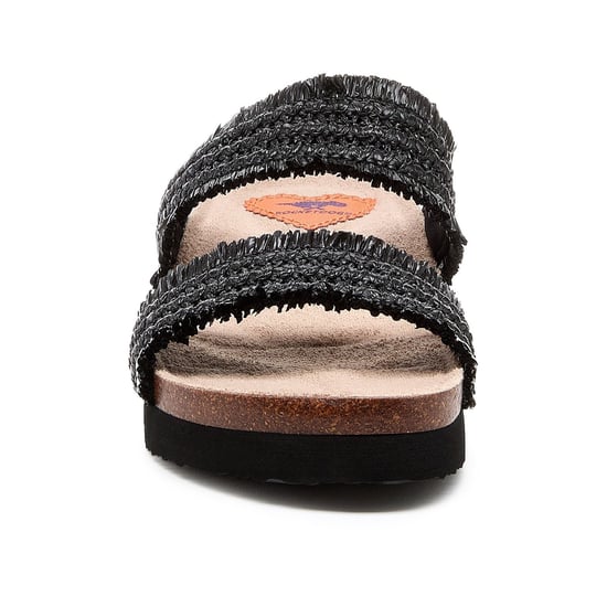 Rocket Dog Aruba Raffia Textil Dam Svart Sandaler - Image 3