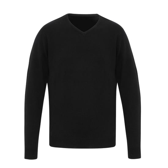 Premier Heren Essential Acryl V Hals Sweatshirt (Zwart) - Image 1