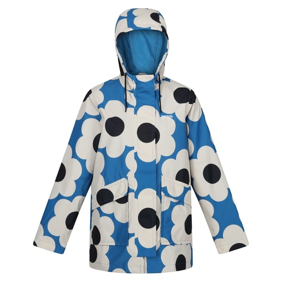 Regatta Womens/Ladies Orla Kiely Swing II Sixties Daisy Waterproof Jacket (Blue) - Image 1