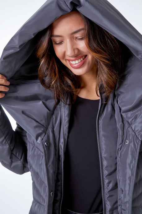 Hooded Quilted Coat