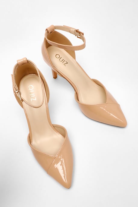 Nude Patent Court Heels - Image 3