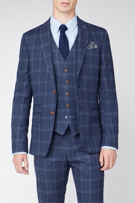 Overcheck Suit Jacket - Image 1