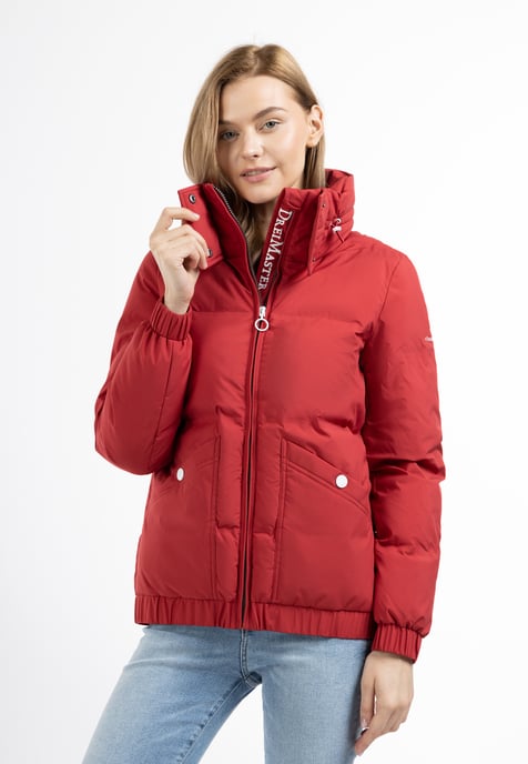 Dreimaster Winterjas met vulling Dames rood - Image 2