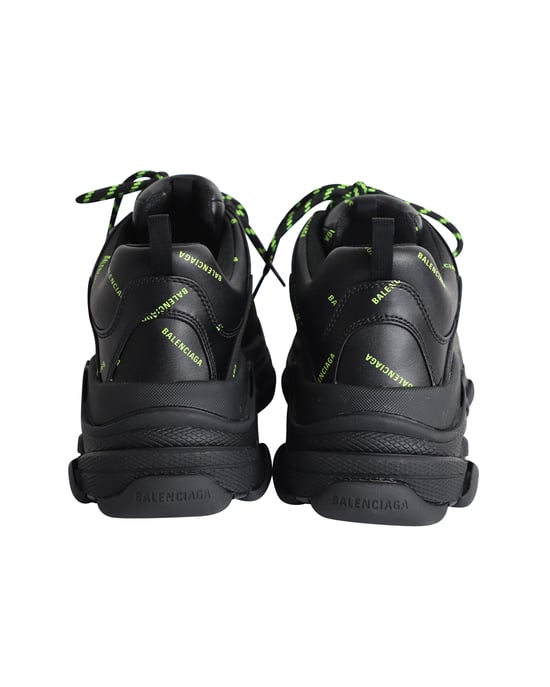 Balenciaga Triple S Allover Logo in Black Synthetic - Image 4