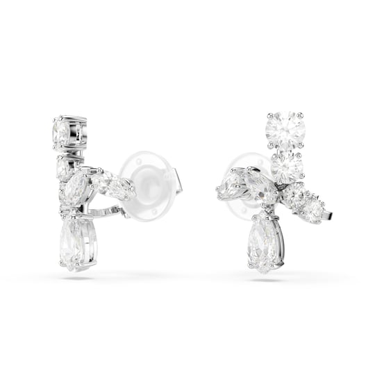 Swarovski 'Matrix' Vrouwen Basis metalen Clip Oorbellen - Zilver 5692523 - Image 3