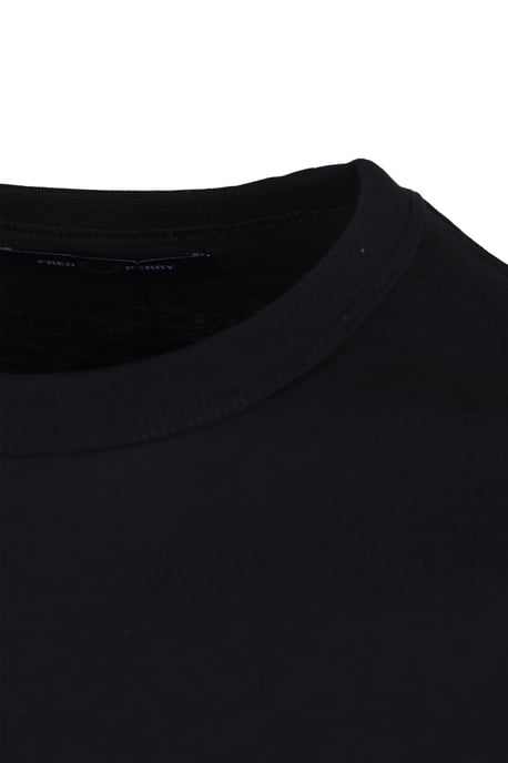 Men's Fred Perry Ringer T-Shirt in Black - Image 3