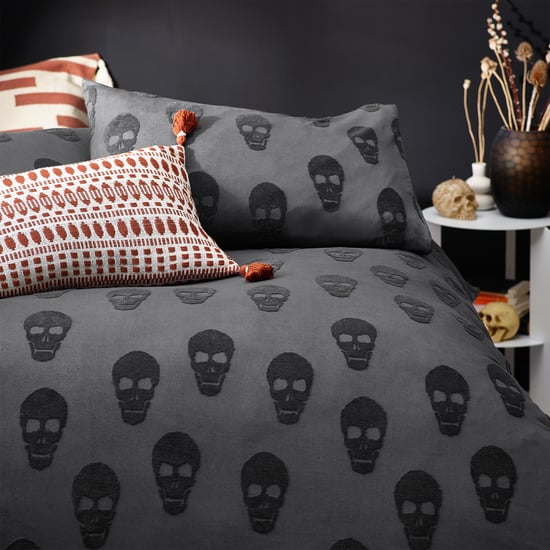 Skulls Tufted 100% Cotton Duvet Cover Set - Image 3