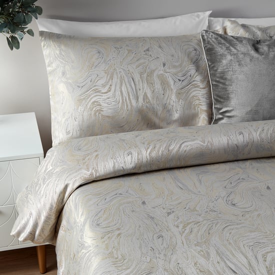 Marble Jacquard Duvet Cover Set - Image 2