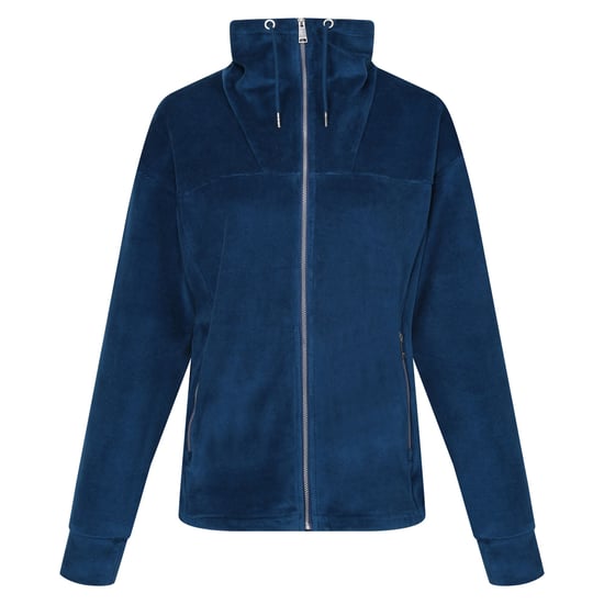 Regatta Womens/Ladies Velour Full Zip Fleece Jacket (Blue Opal)