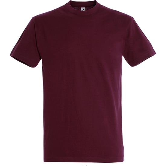 SOLS Heren Keizerlijke Zwaargewicht T-Shirt met korte mouwen (Bourgondië) - Image 1