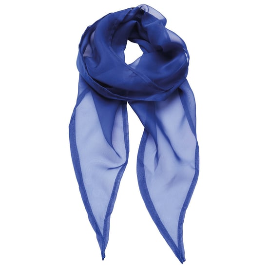 Premier Uniseks sjaal van chiffon in kleuren voor volwassenen (Koningsblauw) - Image 1