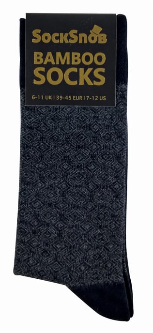 SOCK SNOB - Mönstrade formella bambustrumpor för herrar - Style 03 - Image 2