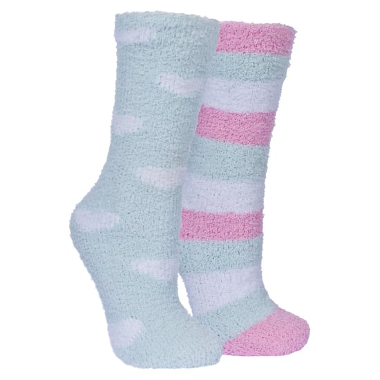 Trespass Womens/Ladies Snuggie Fluffy Tube Socks (2 Pair Pack) - Image 1