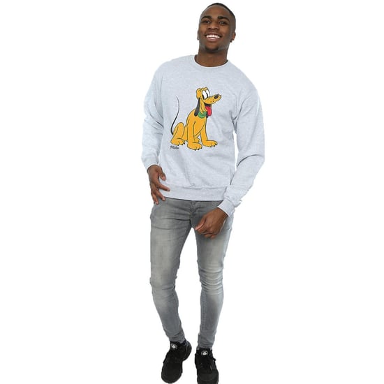 Disney Mens Classic Pluto Sweatshirt (Sports Grey)