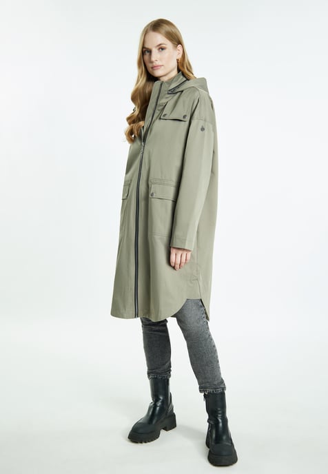 Dreimaster Parka Dames olijf - Image 4